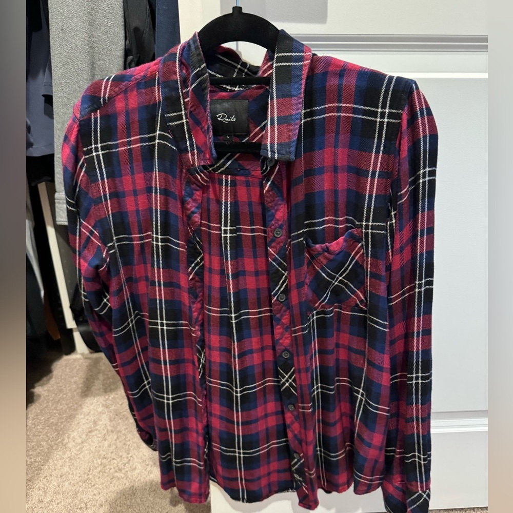 Rails size large flannel shirt